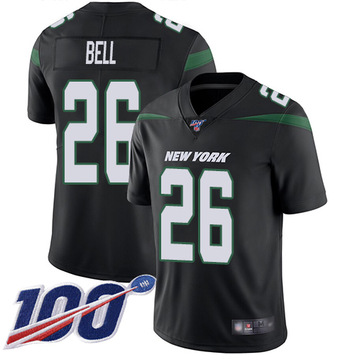 New York Jets Limited Black Men LeVeon Bell Alternate Jersey NFL Football #26 100th Season Vapor Untouchable